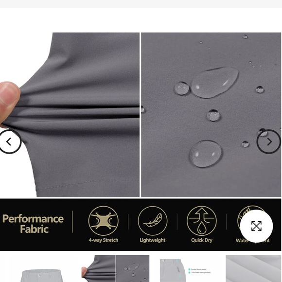 Little Donkey Andy Men's Stretch Quick Dry UPF 50+ Cargo Shorts - Picture 4 of 11